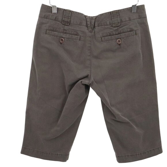 Vince Bermuda Shorts Womens 2 Brown Utilitarian Minimalist Neutral Normcore Long - Picture 3 of 16